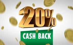 20% средств возвращаются на ваш счет